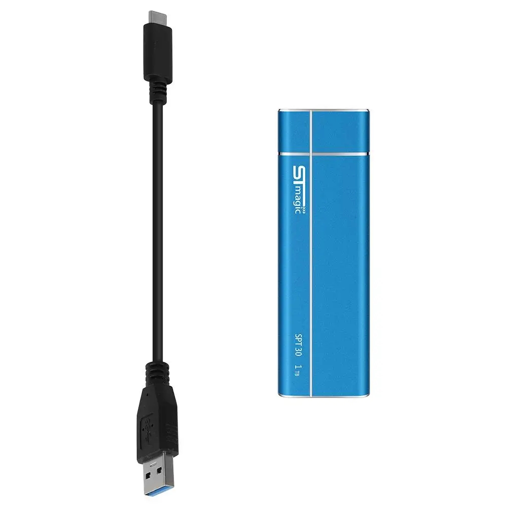  STmagic SPT30 256GB 512GB 1TB Mini Tragbare M.2 SSD USB3.1 Typ-C Externe Solid State Drive lesen Ge