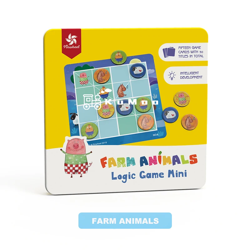 Детская Sudoku логическая игра, развитие игрушки - Цвет: Farm Animals
