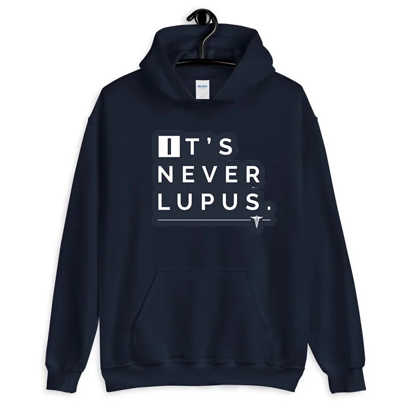 It's Never Lupus толстовка мужская Dr House хлопковая толстовка House MD Толстовка Harajuku модный топ с длинными рукавами Tumblr одежда с принтом