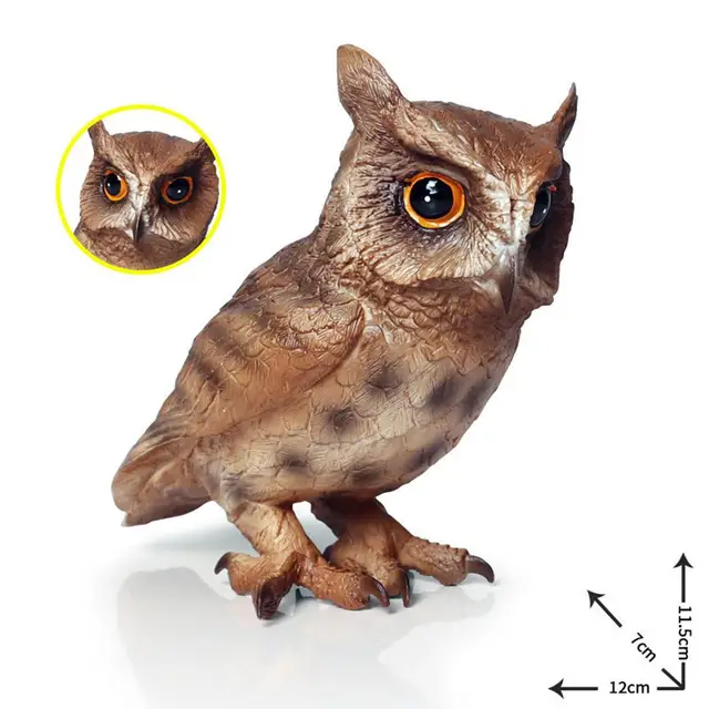 Realistic Owl Bird Wild Animal Action Figure PVC Model Craft Eduaction Kids Toy 2