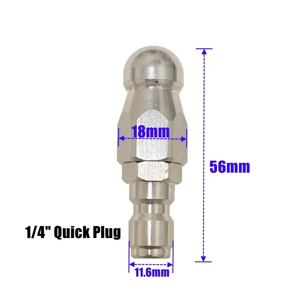 Conector rapido 1/4 pulg Rosca macho puntas de rociado alta presion