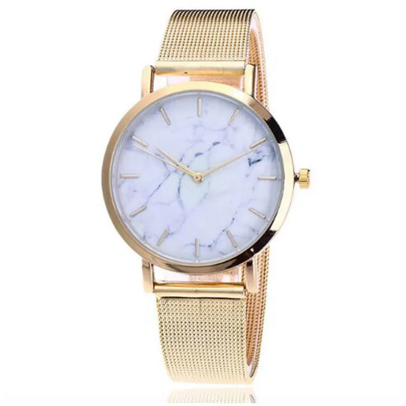Relojes Mujer Модное Новое поступление модные женские кварцевые часы наручные часы из сплава мрамора зерна часы ювелирные изделия подарок для женщин