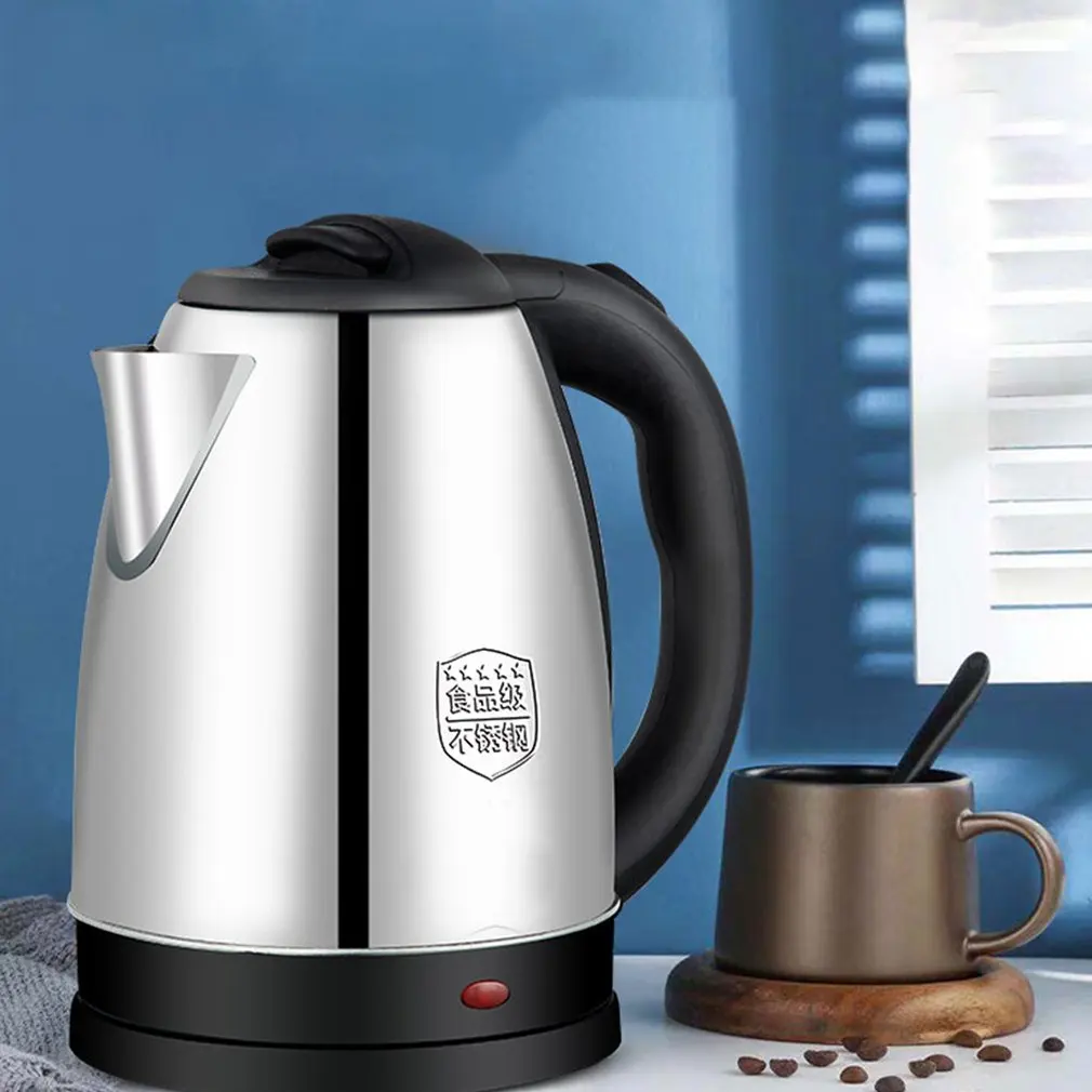 2L Stainless Steel Electric kettle Energy efficient Anti dry Waterkoker Protection Heating
