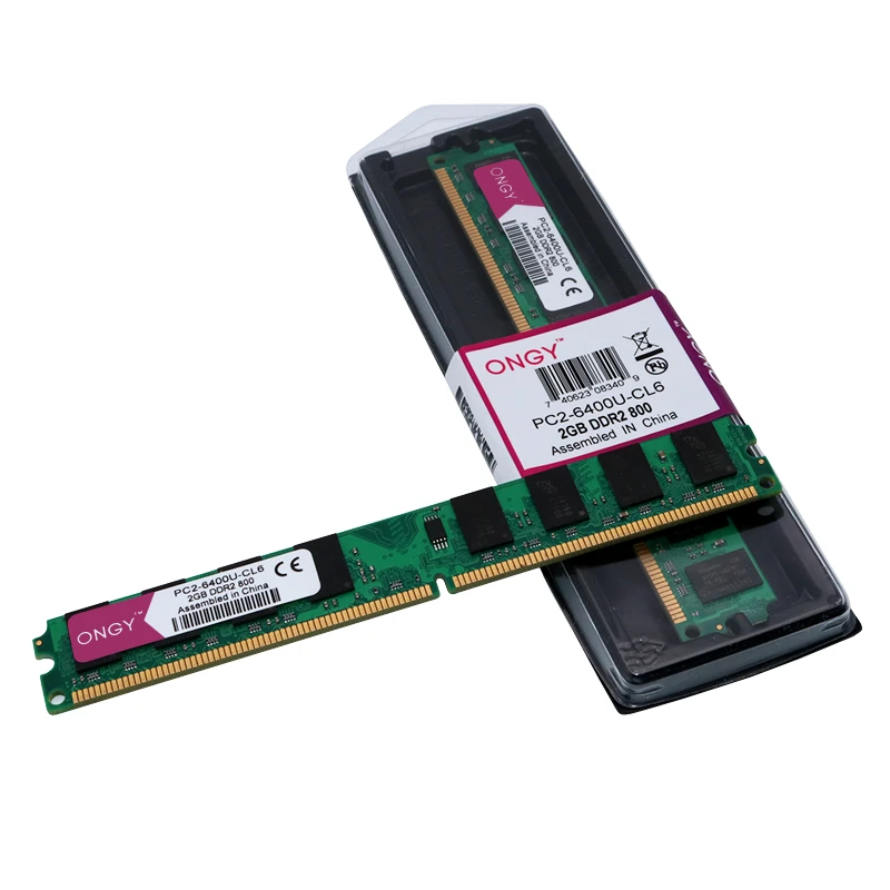 ONGY DDR2 2 ГБ 800 МГц Память ram Настольный ПК DIMM PC2-6400 памяти Высокая совместимость для Intel и AMD