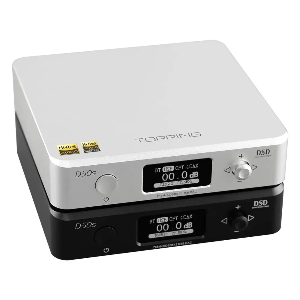 Топпинг D50 D50S ES9038Q2M* 2 32 бит/768 кГц DSD512 Мини HIFI аудио декодирование USB ЦАП XMOS XU208 3xOPA1612 USB/OPT/коаксиальный вход