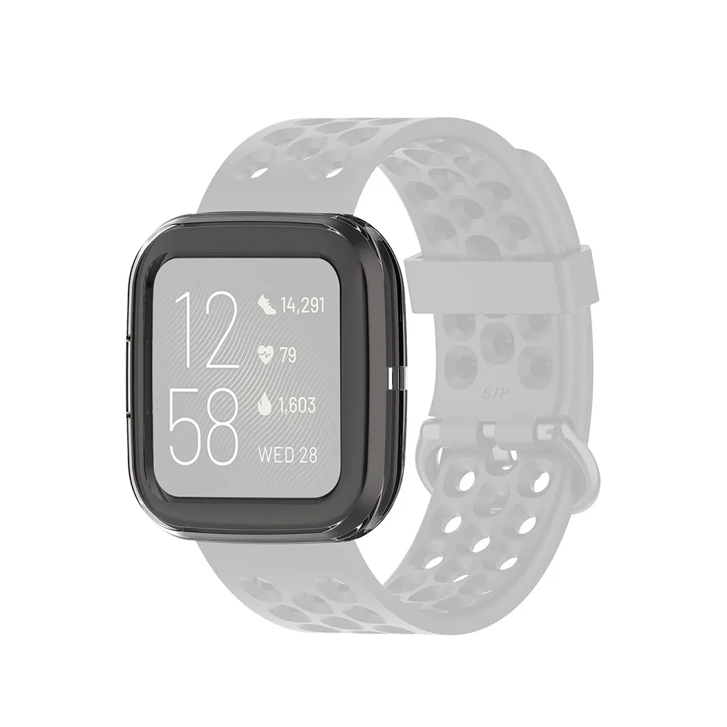 Ouhaobin, мягкий ТПУ чехол, защитный чехол для Fitbit versa 2, Смарт-часы, ультра-тонкий чехол с кристаллами, защитный чехол 926#2