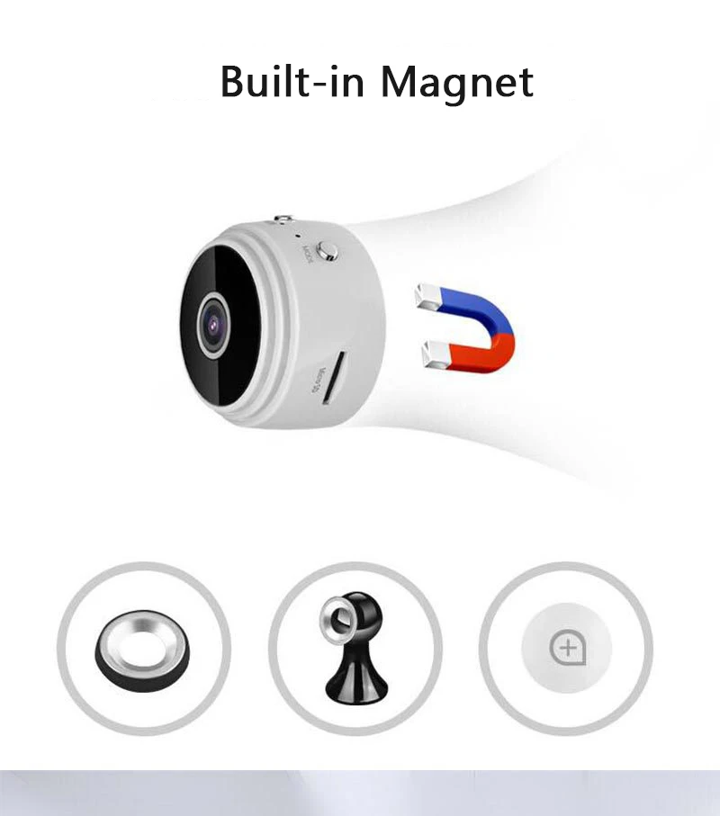 Full HD 1080P Мини камера Wifi DV Cam инфракрасное ночное видение Беспроводной IP P2P Обнаружение движения всасывание DV видеокамера