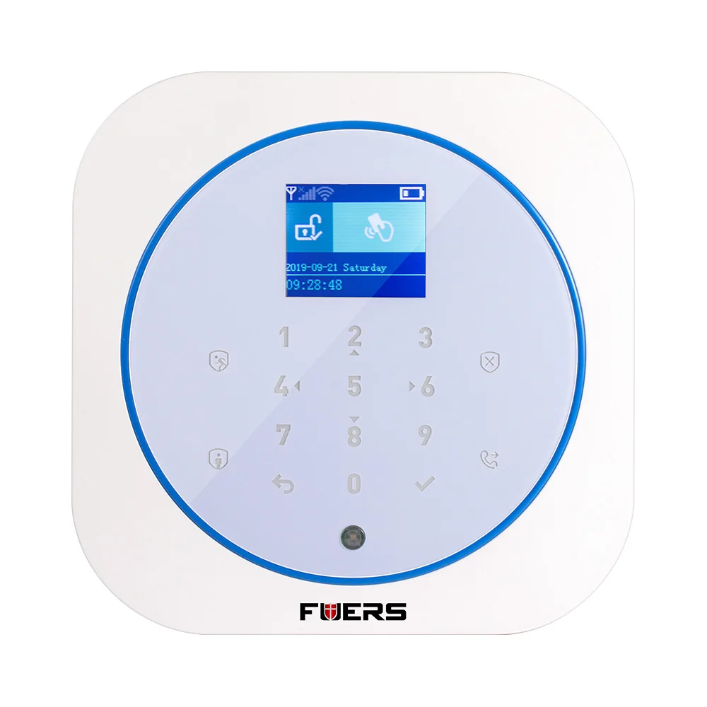 G12 FUERS Wi-Fi GSM сигнализация беспроводная домашняя охранная сигнализация система Tuya APP управление сирена детектор движения PIR датчик дыма - Цвет: G12