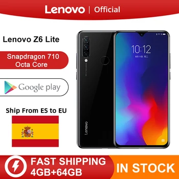 Перейти на Алиэкспресс и купить Lenovo Z6 Lite смартфон с восьмиядерным процессором Snapdragon 710, ОЗУ 4 Гб, ПЗУ 64 ГБ, 6,3 дюйма, 4050 мАч