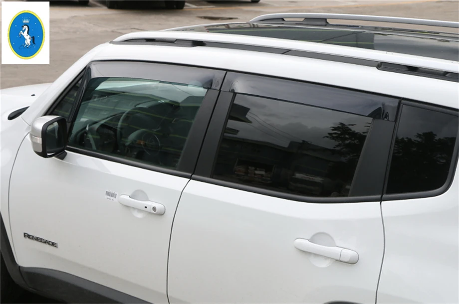 Yimaautotrim авто аксессуар оконные козырьки тенты ветер дождь дефлектор козырек защита вентиляционная крышка подходит для Jeep Renegade