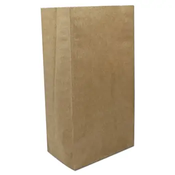 

50Pcs 10 Color 18*9*6cm Blank Kraft Paper Gift Bag Open Top Food Candy Bread Packaging Packing Wedding Party Shopping Bag