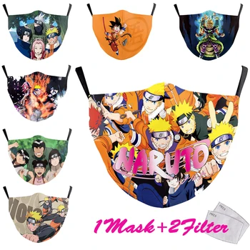 

Adjustable Masks Naruto Print Mask Fabric Mask For Face Women Fashion Mask Washable Reusable Adult Unisex Face Cover
