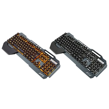 

Ergonomic Wired RGB LED Backlit USB Gaming Keyboard for PUBG,LOL