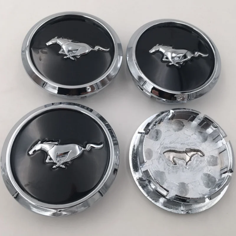 4 шт./лот 68 мм для Mustang OEM колесный обод центральный колпачок из черного хрома sheration