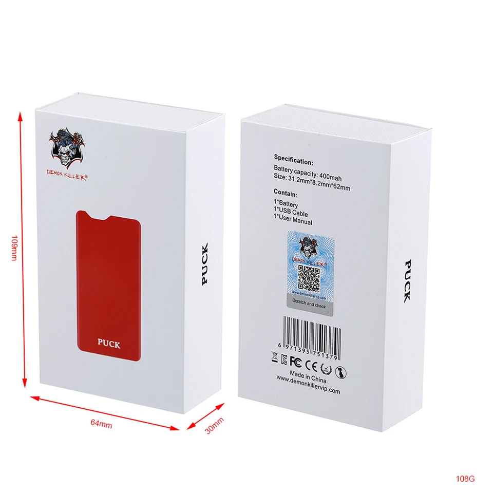 Original Demon Killer PUCK MOD 0.7ml ceramicPCTG Core pod Accessories Electronic Cigarette Vape Box Mod Vape pen VS JC01 W01 (17)