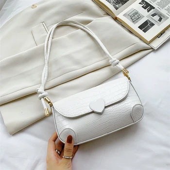 

Simple Solid Color PU Leather Small Armpit Bags Female Hand Bags 2020 Summer Fashion Women Travel Shoulder Handbags