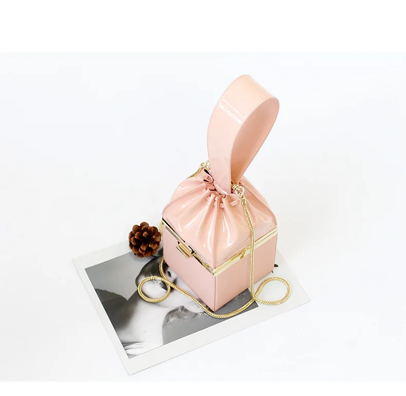 Camelia Топ Ручка коробка сумка из натуральной коровья кожа Мода модная сумка