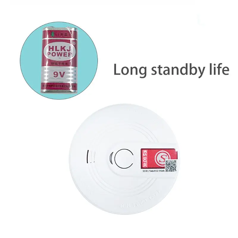 Wireless Fire Sensor Protection Smoke Detector 80 Decibel Alert Office Home Security Alarm Systems