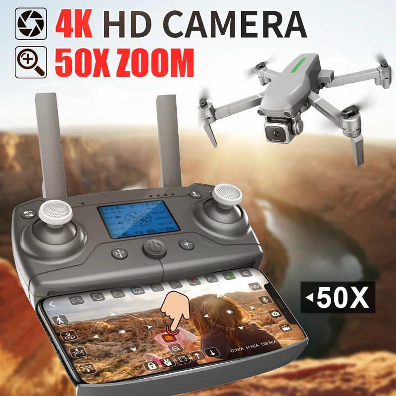Дрон gps Квадрокоптер HD 4K 1080P FPV 600-800M wifi видео в реальном времени 1 км управление дальностью полета 25 минут Rc Дроны с камерой 4K