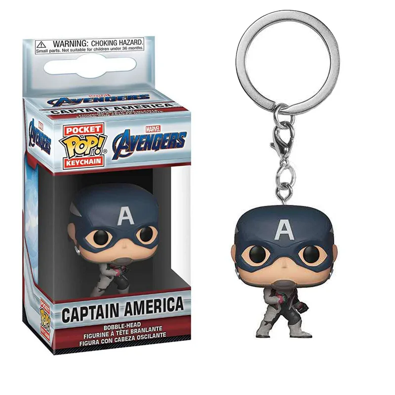 BOX35 Funko POP Мстители, Лига Справедливости Тор Локи танос капитан чудо-яд брелок Дэдпул фигурка игрушки для детей - Цвет: BOX35