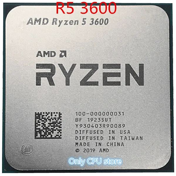 

AMD Ryzen 5 3600 R5 3600 de 3,6 GHz Six-Core 12-Hilo de procesador de CPU 7NM 65W L3 = 32M de 100-000000031 zócalo de AM4