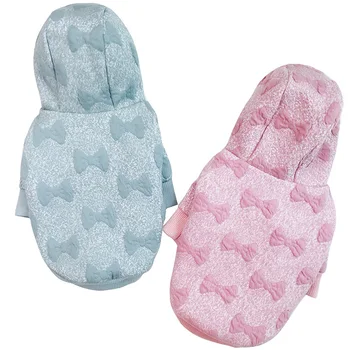 

Fashion Bowknot Dog Hoodies Autumn Winter Warm Sweater for Dogs Coat Jackets Puppy Dogs Clothes Costume Cat Clothes