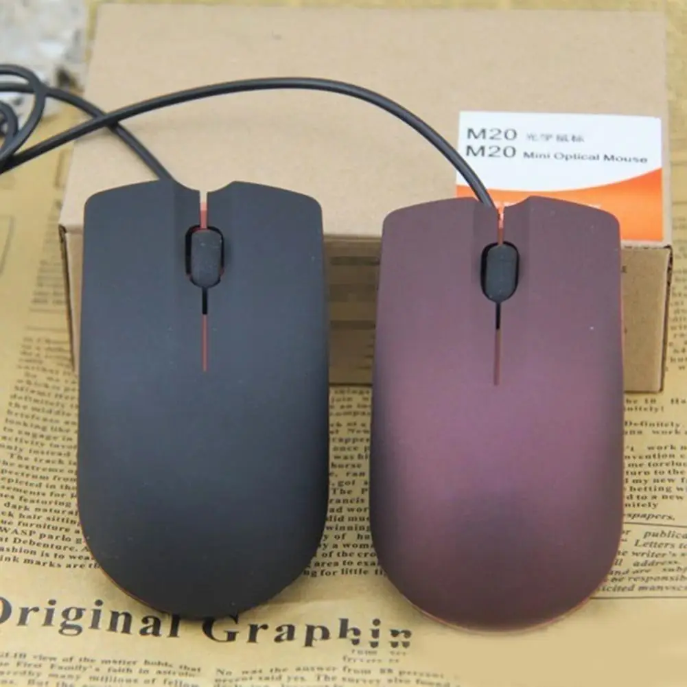 M20 Wired Mouse Frosted High Sensitivity Ergonomic Plug and Play Mini