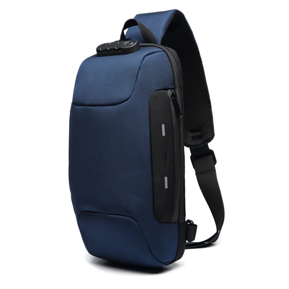 

Anti-theft Backpack With 3-Digit Lock Shoulder Bag Waterproof for Mobile Phone Travel WF 668