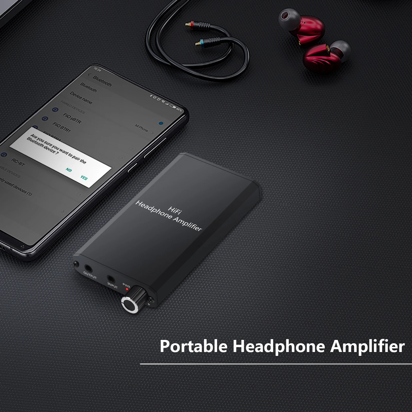 Neoteck Portable HiFi Earphone Headphone Amplifier Two Stage Gain Switch Headphone Amplifier 3 5mm AUX Input Output Amplifier
