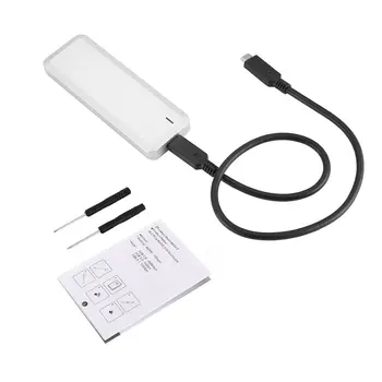 

M.2 NVME to USB3.1 Type-C aluminum SSD enclosure for PCIe hard drive case 2242/2260/2280 SSD