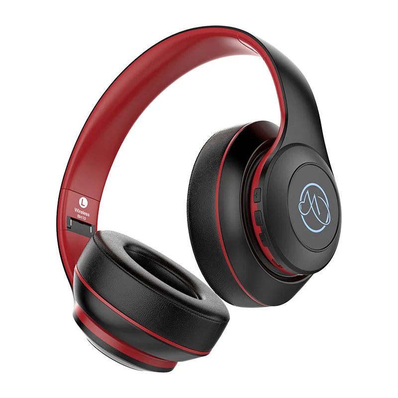 Многоцветный Новые беспроводные наушники, Bluetooth гарнитура, Складные стерео наушники, игровые наушники с микрофоном для ПК, мобильного телефона, Mp3 - Цвет: Многоцветный