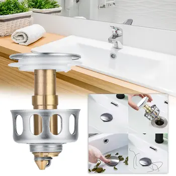 

1/3pcs Universal Wash Basin Bounce Drain Filter Sink Drain Cover for Kitchen Bathroom Bouncing Core Filter Cover Bounce cover