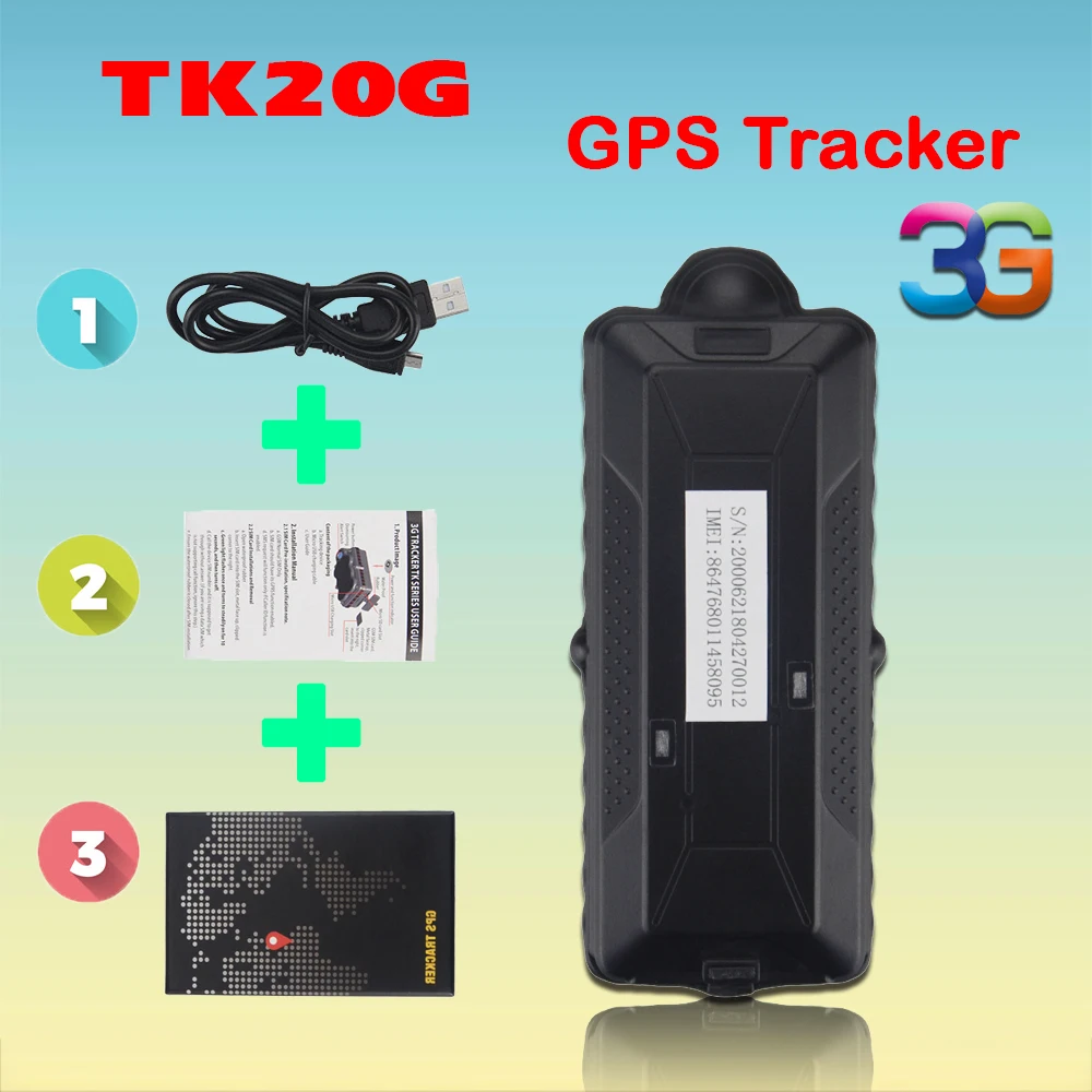 3g gps трекер TK20G 20000 мАч + GSM wifi указатель местоположения устройство слежения в