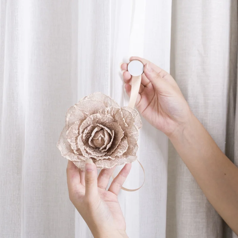 Подхватыватель для штор в виде цветов оконный клипса занавески магнитная пряжка