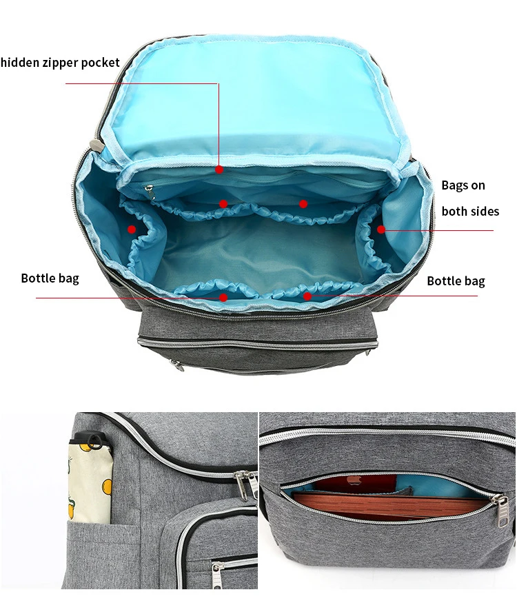 Baby Diaper Bag backpack for Mom Mummy Maternity Nappy Stroller Bag Large Capacity Nylon Waterproof Nursing Bags for Baby