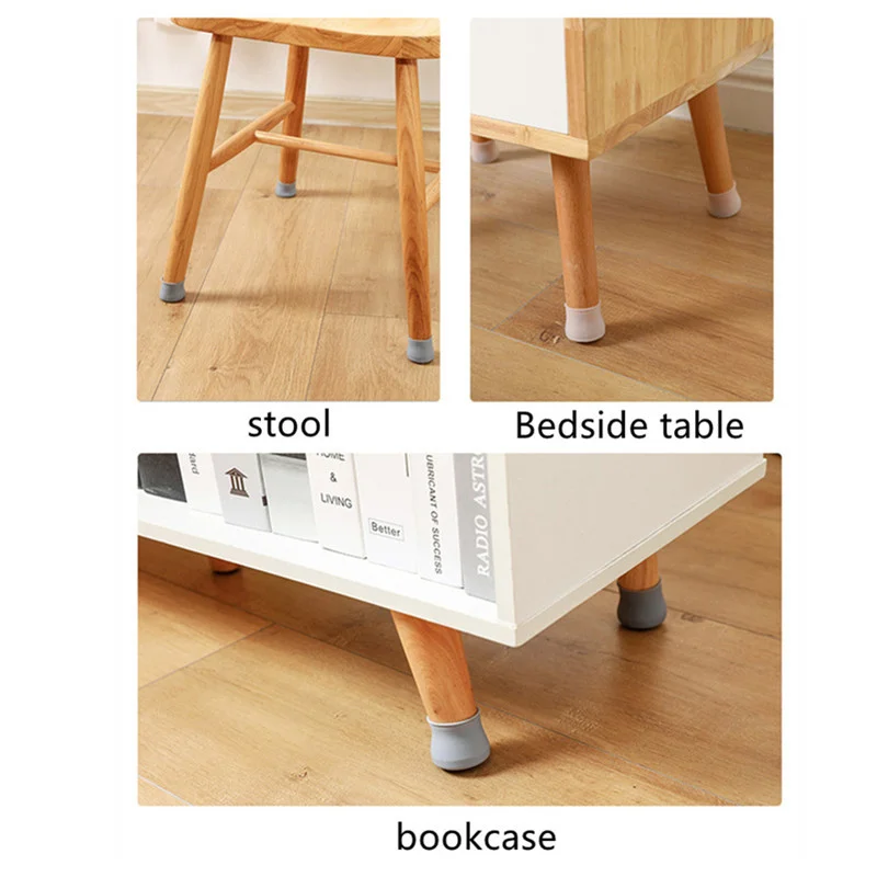 8pcs Silicon Tables Feet cover chair leg end caps stoelpoot beschermers non-slip furniture pads Wood floor protector home decor