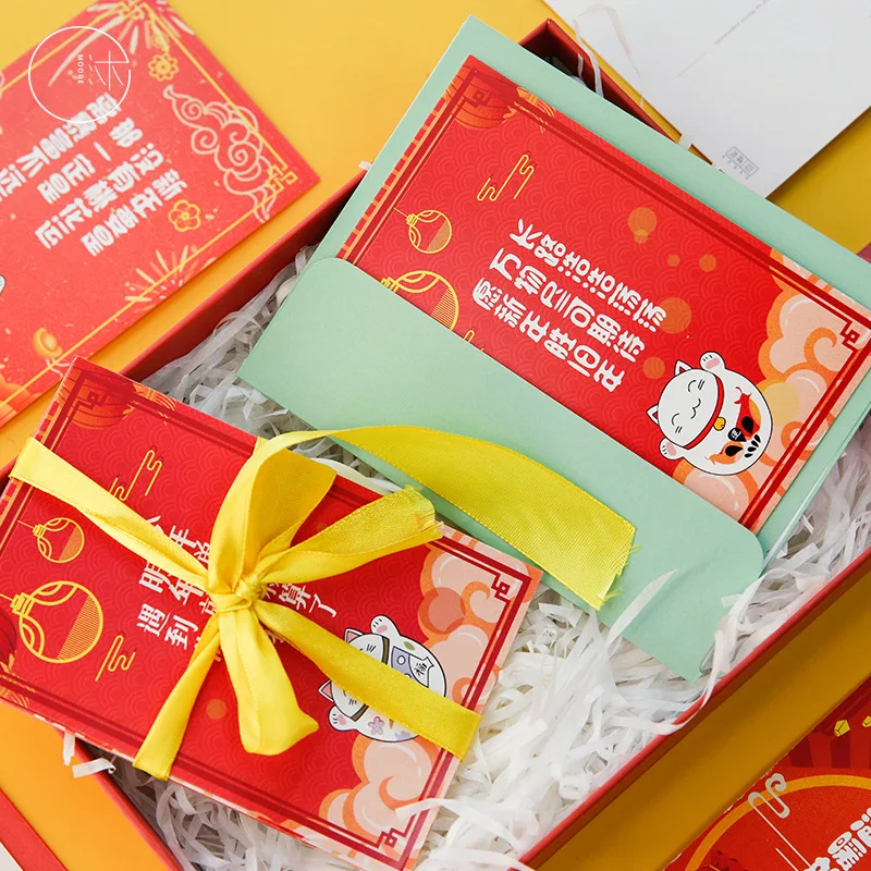 30Sheets/Set Lucky Cat style Postcard /Greeting Card/Message Card/Christmas and New Year gifts