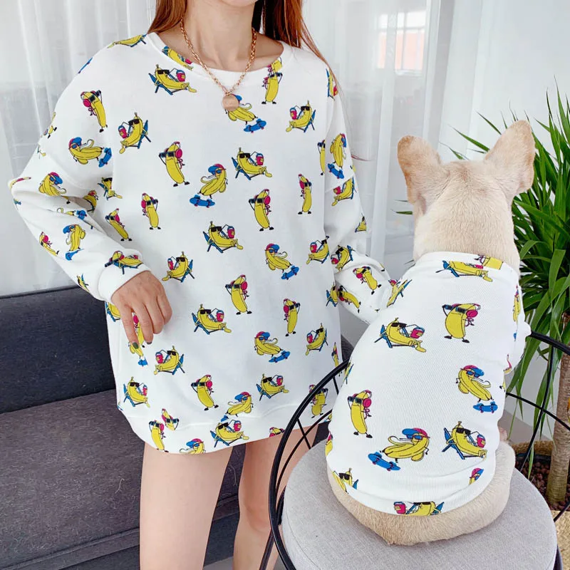Cartoon Dog Clothes Pet Matching Clothing For Small Medium Dogs Costume Leisure Pet Hoodie Winter Dog Coat Jacket Puppy Clothing