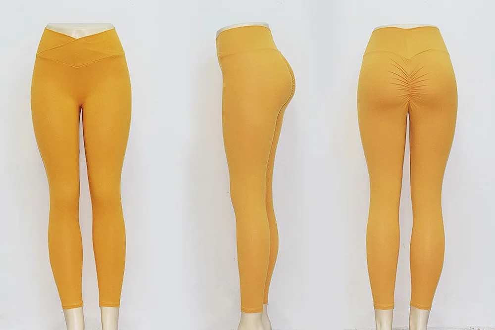 Network celebrity fitness lady pants peach brocade cotton body lifting buttocks lady pants naked s pants girl leggings