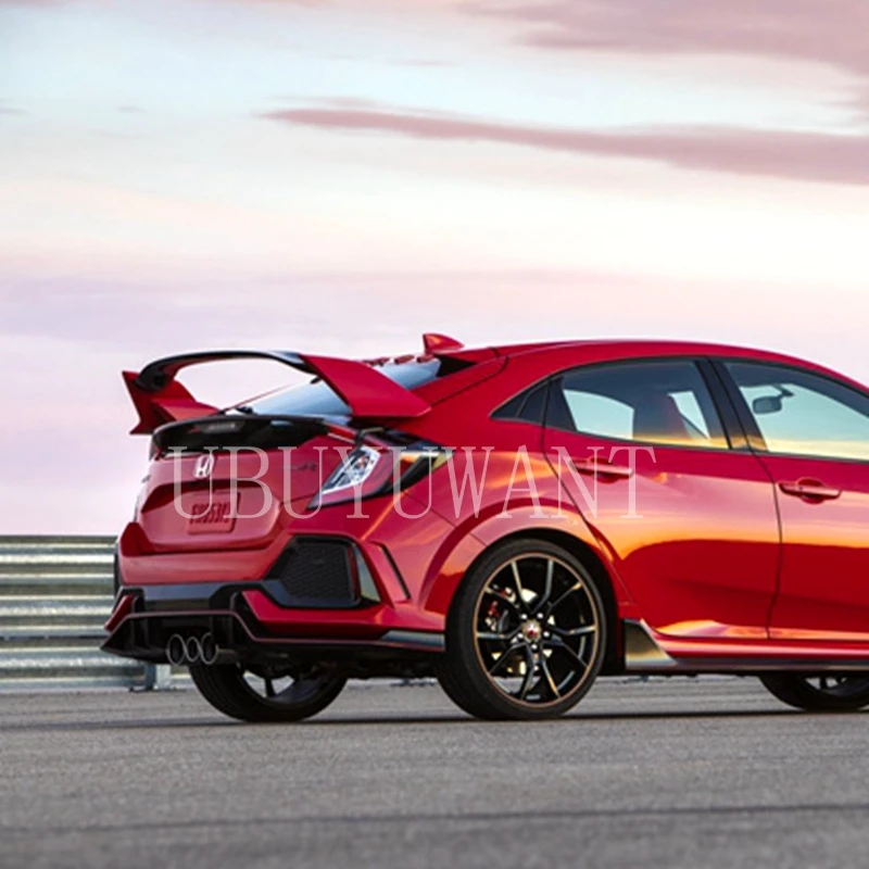 Для Honda Civic хэтчбек тип-r Неокрашенный спойлер на задний багажник, крыло