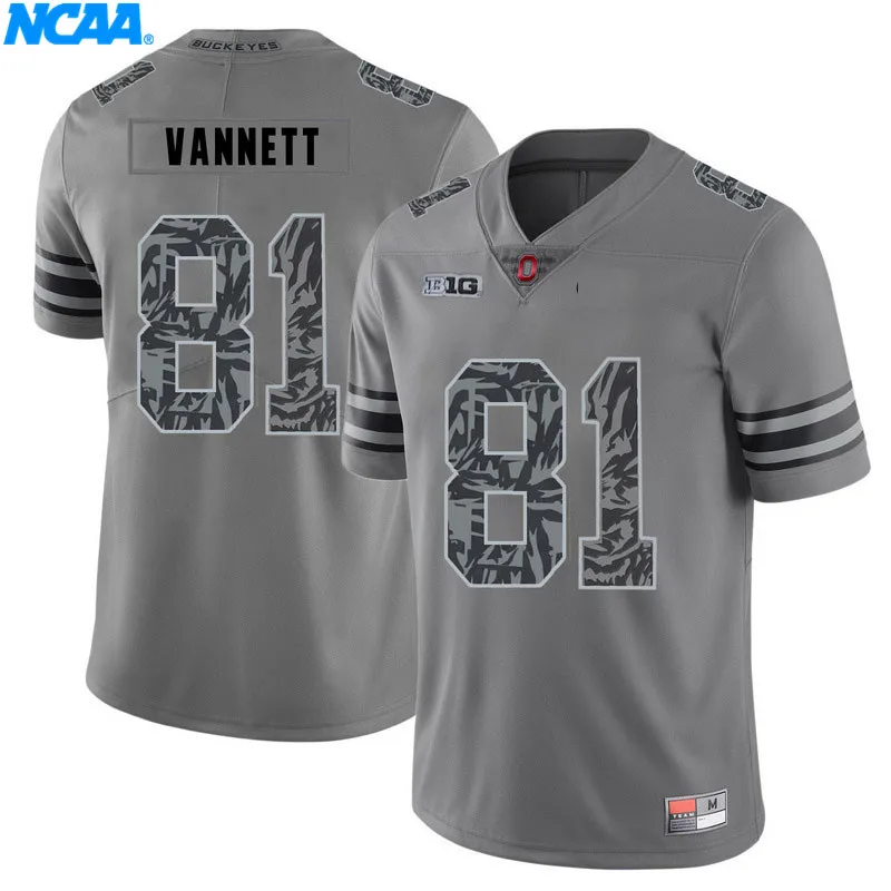 Новое поступление высокое качество майки Vannett#81 коричневый#80 колледж футболка ограниченной серии Майки S-XXXL