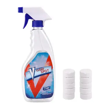 

10PCS Multifunctional Effervescent Spray Clean Up Set Home Car Descaling Cleaning Pot Spray Bottle Cleaner Clean Spot Home New