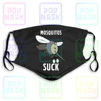 

Dust Mask with Filter Mosquitos Suck Funny Washable Reusable Mask