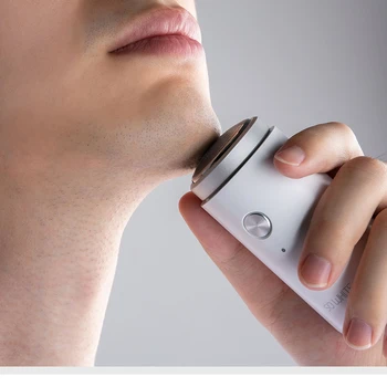 

YOUpin Electric Rechargeable Razor Mini Shaver Wet Double Shaving Protable for Business Tripand SO White Men Washable Type-C