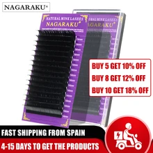 NAGARAKU Премиум искусственная норка Индивидуальные ресницы натуральные мягкие норковые ресницы макияж