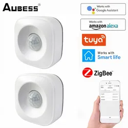 Aubess Zigbee Tuya Motion PIR Sensor Detector WiFi Movement Sensor Smart Life App Wireless Home Security System Alert Smart Home