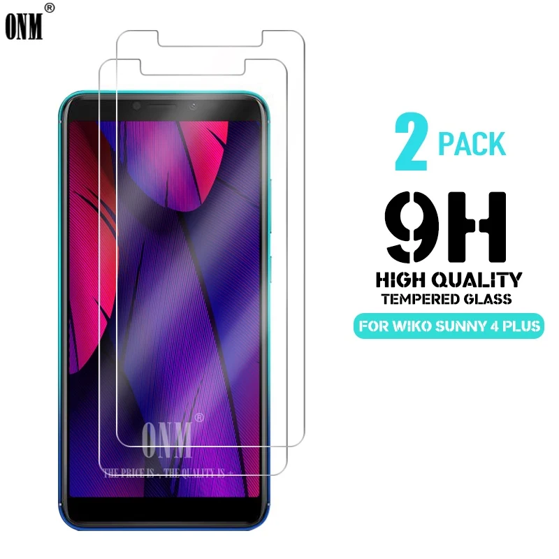 2 шт. закаленное стекло для WIKO SUNNY 4 PLUS Защитное экрана 2.5D 9 H защитная пленка |