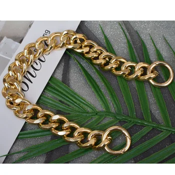 

Gold Silver Metal Bag Chain Women Handbag Handles Replacement Shoulder Bag Straps DIY Purse For Bag Chain Bag Accessories 30cm
