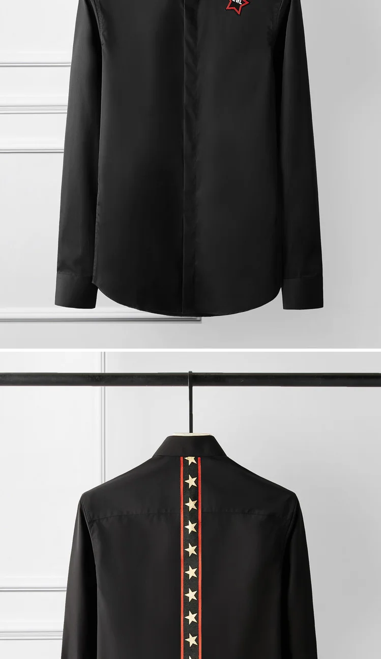Размер 3XL 4XL рубашка мужская с длинным рукавом Тонкая Chemise homme однотонная Повседневная хлопковая рубашка для мужчин брендовая деловая мужская рубашка