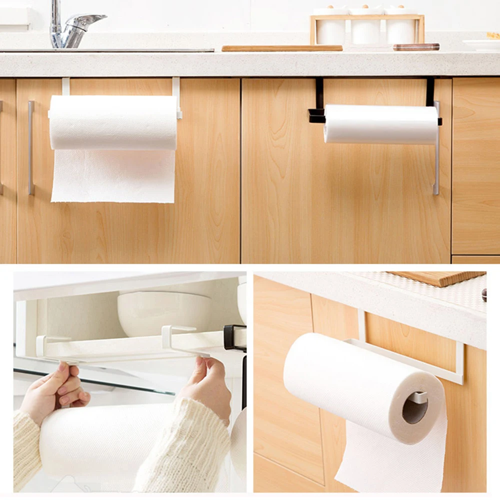 

Kitchen Tissue Holder Hanging Bathroom Toilet Paper Holder Roll Paper Holder Towel Rack Kitchen Toilet Paper Stand Towel Holder